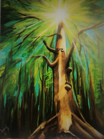 "Der Sonne entgegen" 50 x 60 cm 